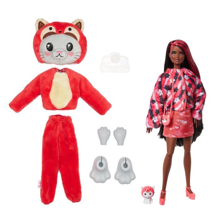 Barbie Cutie Reveal Disfraces Gatito Panda Rojo Hrk23 2