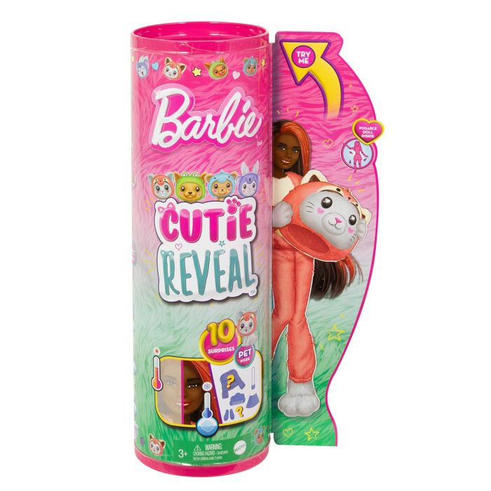 Barbie Cutie Reveal Disfraces Gatito Panda Rojo Hrk23 3