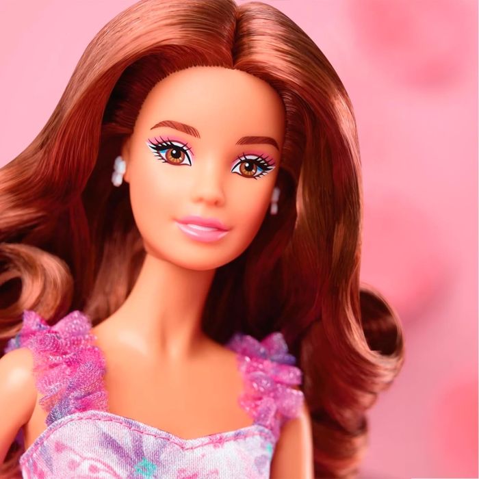 Muñeca Barbie Morena Deseos De Cumpleaños Hrm54 Mattel 1