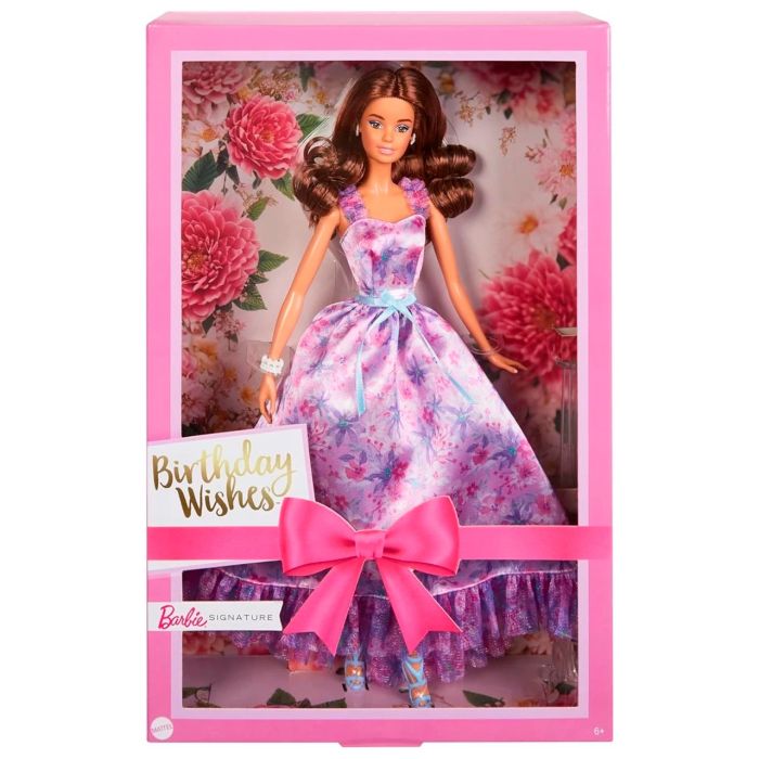 Muñeca Barbie Morena Deseos De Cumpleaños Hrm54 Mattel 3