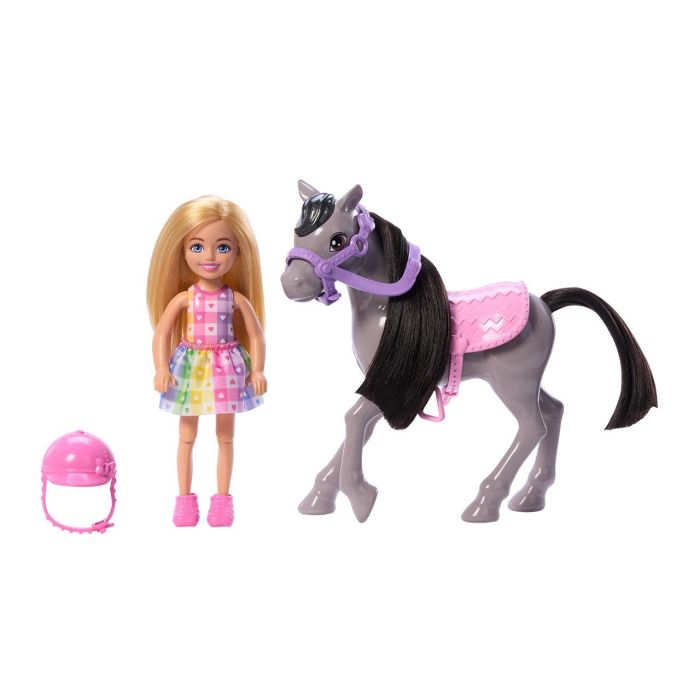 Muñeca Barbie Chelsea Y Su Poni Htk29 Mattel 1
