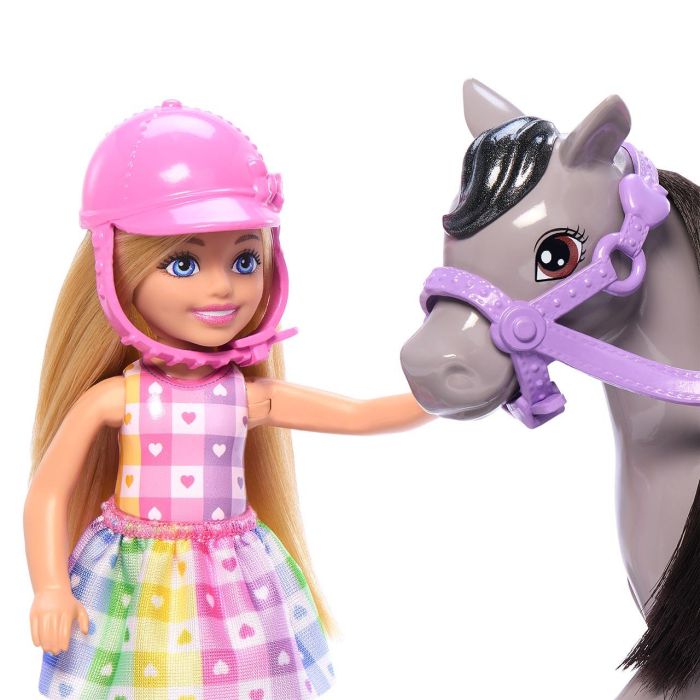 Muñeca Barbie Chelsea Y Su Poni Htk29 Mattel 2