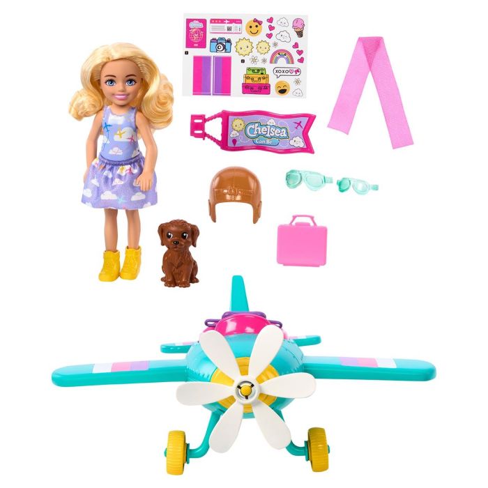 Muñeca Barbie Chelsea Tú Puedes Ser Aviadora Htk38 Mattel 1
