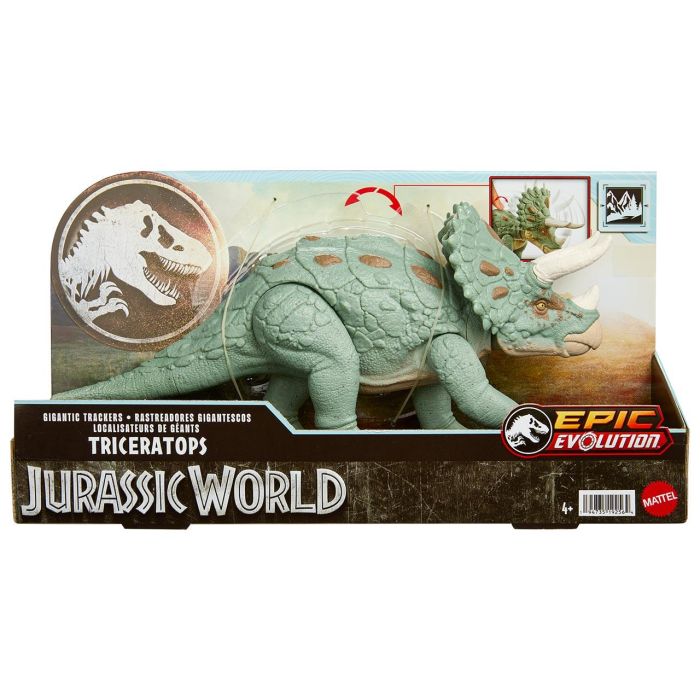 Jurassic World Gigantic Trackers Triceratops Htk79 Mattel 1