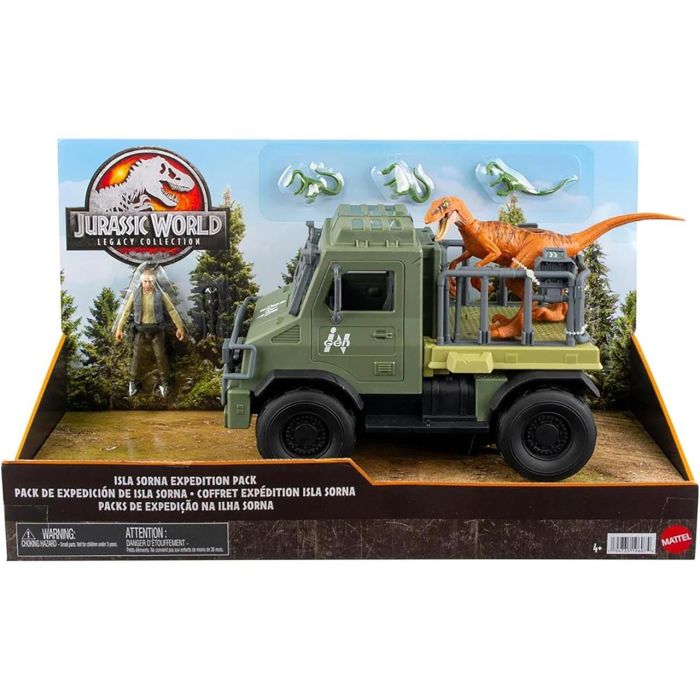 Pack Expedición Isla Sorna Jurassic World Htp63 Mattel 2