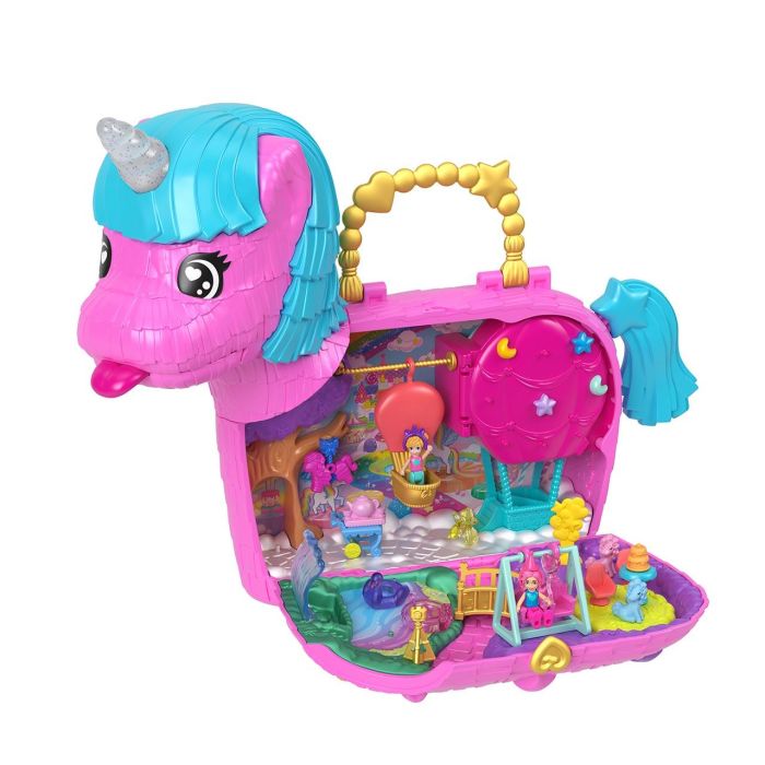 Cofre Unicornio Partyland Polly Pocket Hyd96 Mattel 1
