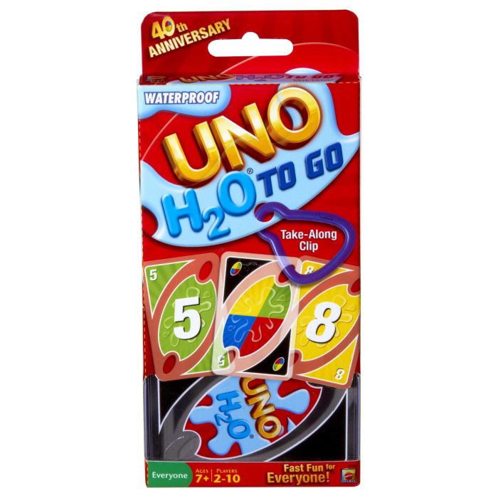 Juego Uno H2O To Go Uno P1703 Mattel Games