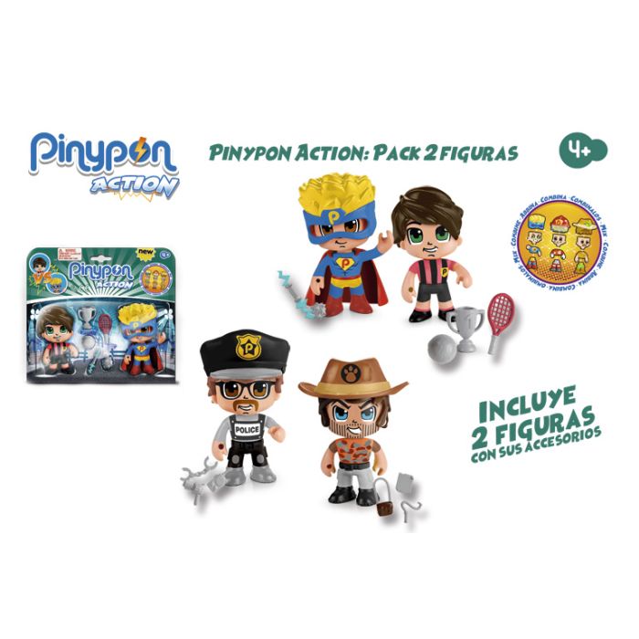 Pinypon Action Pack 2 Figuras 7/14492 Famosa Pinypon Action Pack 2 Figuras 7/14492 Famosa