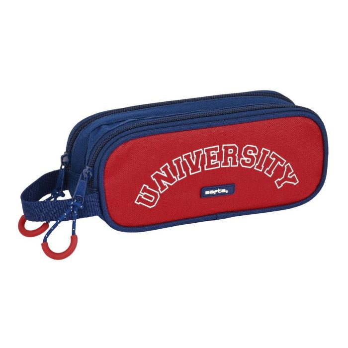 Portatodo Doble Safta University Rojo Azul marino (21 x 8 x 6 cm) Portatodo Doble Safta University Rojo Azul marino (21 x 8 x 6 cm)