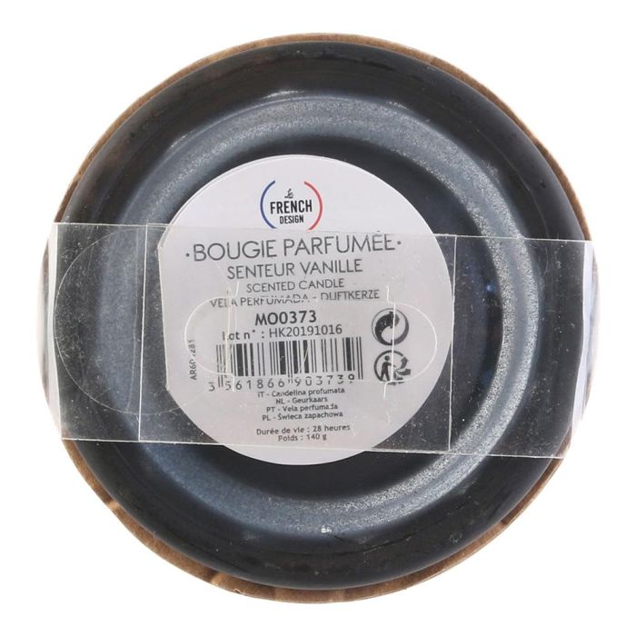 Home Deco Factory Vela con Campana de Cristal Aroma Ámbar Medidas Ø9 cm H12 cm 1