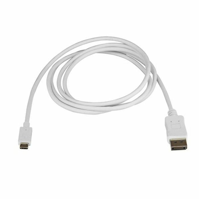 Adaptador USB C a DisplayPort Startech CDP2DPMM6W Blanco 1,8 m 1