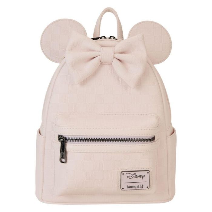 LOUNGEFLY Mochila Ear Evergreen Minnie Disney 22,8x26,6x11,4cm Piel Vegana