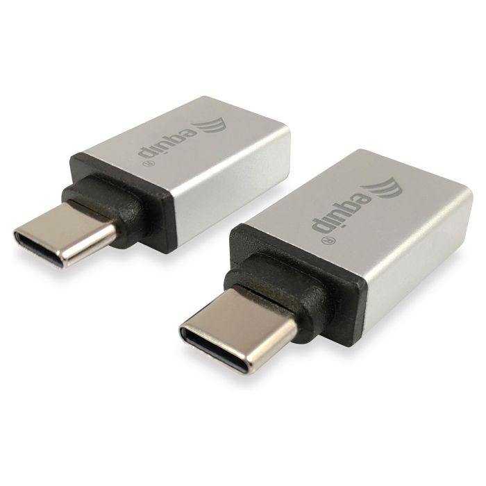 Equip Adaptador USB Tipo C a Micro-USB y USB-A, Kit de Carga y Sincronización para Samsung Galaxy S8, S8+, Nexus 6P y 5X, Modelo 133473 1
