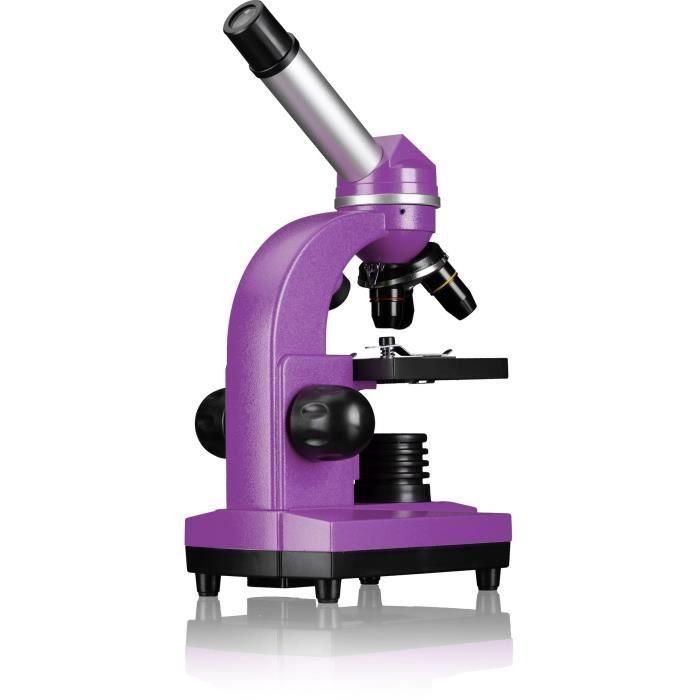 Microscopio para estudiantes BIOLUX SEL - BRESSER JUNIOR - aumento 40x-1600x - kit de experimentos - violeta 4 Microscopio para estudiantes BIOLUX SEL - BRESSER JUNIOR - aumento 40x-1600x - kit de experimentos - violeta 4