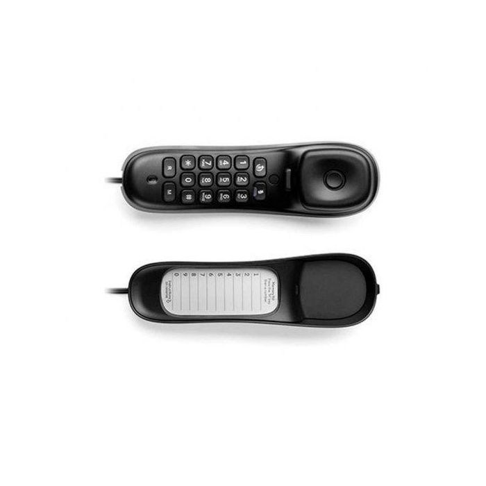 Motorola CT50 Teléfono Fijo Negro Compacto para Casa u Oficina con 10 Memorias, Montaje en Pared e Indicador Visual de Llamadas 3 Motorola CT50 Teléfono Fijo Negro Compacto para Casa u Oficina con 10 Memorias, Montaje en Pared e Indicador Visual de Llamadas 3