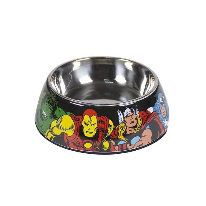 Cerdá T2S:S Comedero para Perro Pequeño Marvel Rojo, ideal para cachorros y perros de raza pequeña.