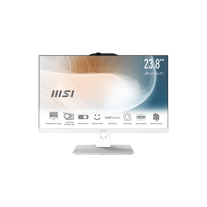 MSI Modern AM242P 12M Intel® Core™ i5 i5-1235U 60,5 cm (23.8") 1920 x 1080 Pixeles PC todo en uno 16 GB DDR4-SDRAM 512 GB SSD FreeDOS Wi-Fi 6E (802.11ax) Negro MSI Modern AM242P 12M Intel® Core™ i5 i5-1235U 60,5 cm (23.8") 1920 x 1080 Pixeles PC todo en uno 16 GB DDR4-SDRAM 512 GB SSD FreeDOS Wi-Fi 6E (802.11ax) Negro