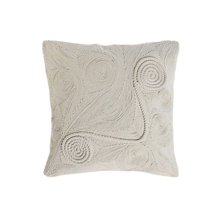 Cojin Boho DKD Home Decor Blanco 45 x 45 cm (2 Unidades)