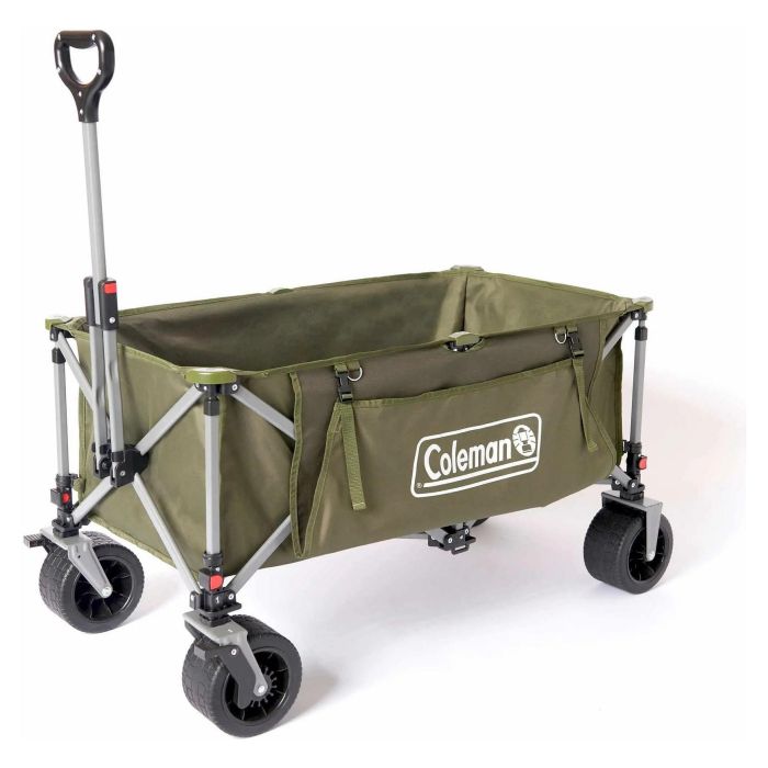Coleman Ultimate Terrain Bollerwagen 2226531 - Carro de Transporte Plegable, Verde, 180 kg de Carga, 132 L