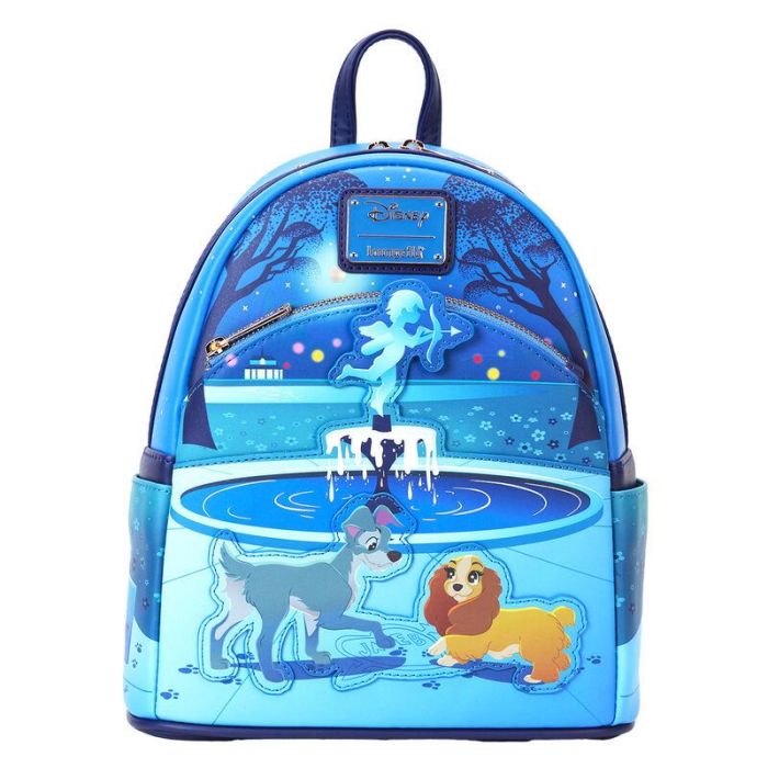 Mochila 70th Anniversary La Dama y el Vagabundo Disney Loungefly 26cm 0 Mochila 70th Anniversary La Dama y el Vagabundo Disney Loungefly 26cm 0