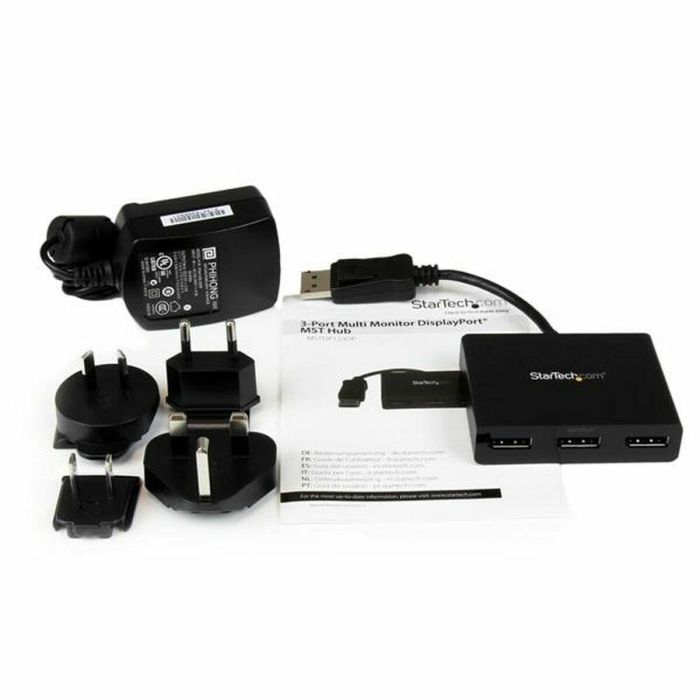 Hub USB Startech MSTDP123DP Negro 2 Hub USB Startech MSTDP123DP Negro 2