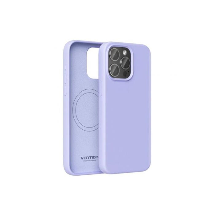 Funda Silicona con Magsafe Vention KUDV0-30/ Compatible con iPhone 13 Pro/ Morada