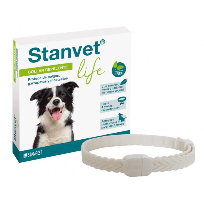 Stangest Stanvet Life Collar Repelente para Perros contra Mosquitos, Pulgas y Garrapatas - Protección hasta 4 Meses