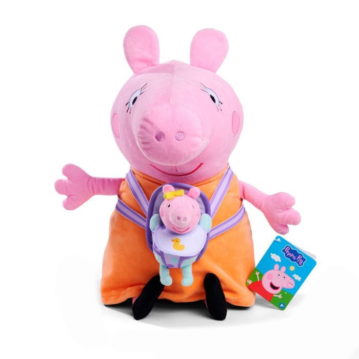 Peluche Mama Pig con Evie Peppa Pig 33cm 1