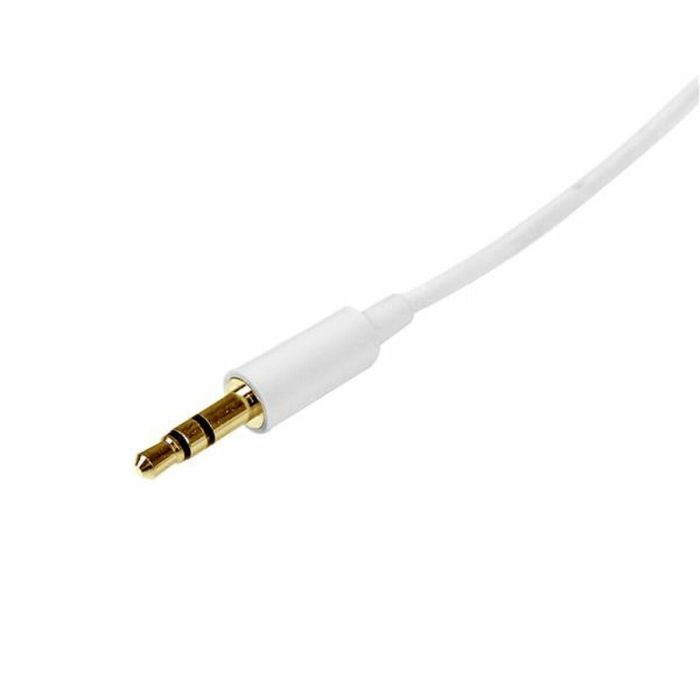 Cable Audio Jack (3,5 mm) Startech MU1MMMSWH            Blanco 1 m 1