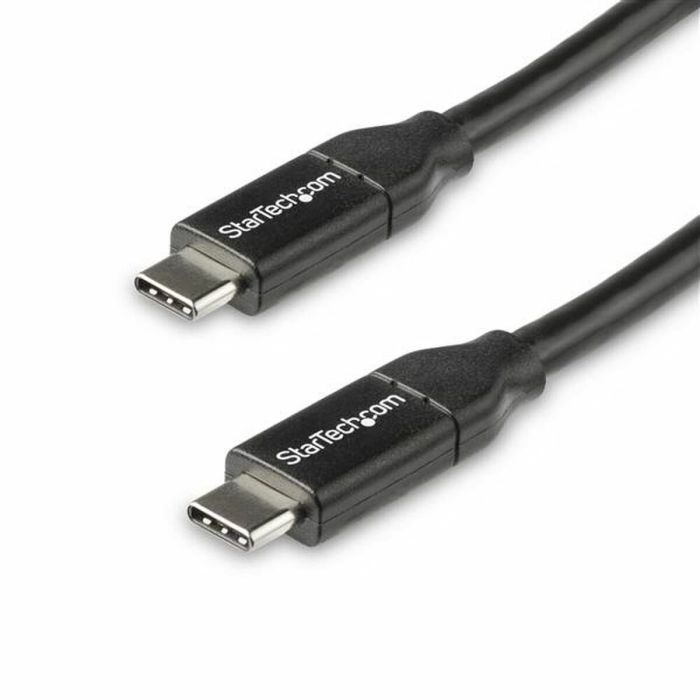 Cable USB-C Startech USB2C5C50CM Blanco Negro 50 cm