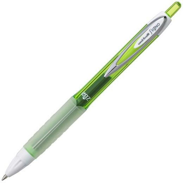 Uniball Rollerball Signo Umn-207F Retráctil 0.7 mm Verde Caja 12 Ud