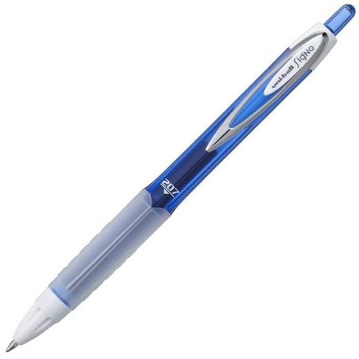 Uniball rollerball signo umn-207f retráctil azul -12u- Uniball rollerball signo umn-207f retráctil azul -12u-