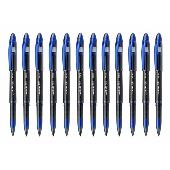 Boligrafo de tinta líquida Uni-Ball Air Micro UBA-188-M Azul 0,5 mm (12 Piezas)