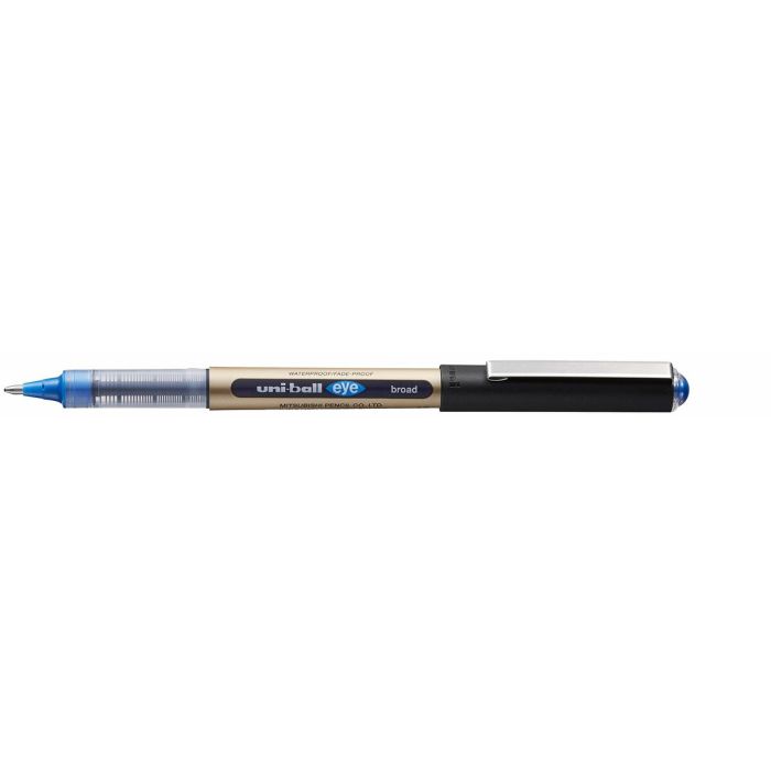 Bolígrafo de tinta líquida Uni-Ball Rollerball Eye Broad UB-150 Azul 12 Unidades 3
