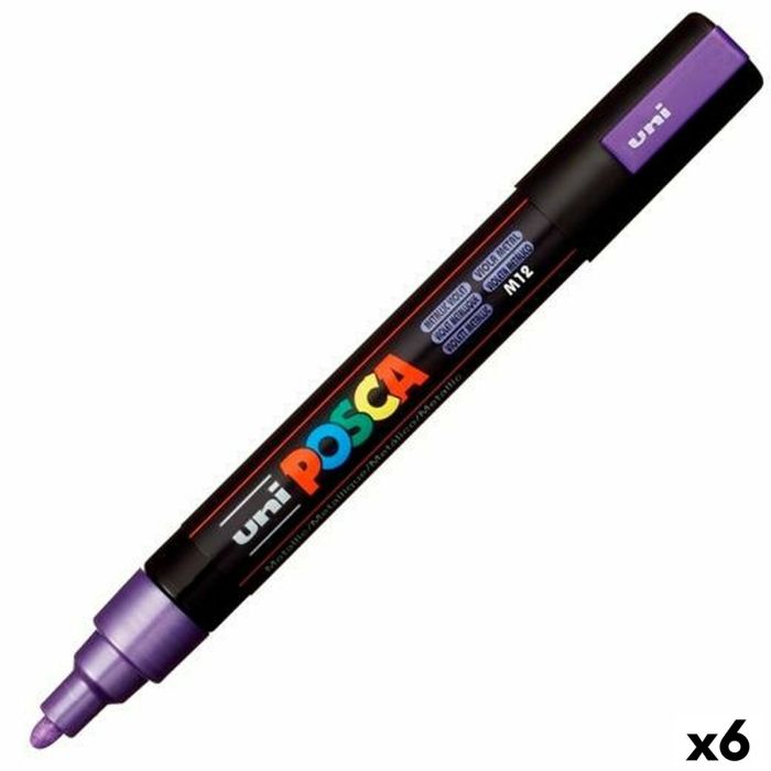 Rotuladores POSCA PC-5M Violeta (6 Unidades) Rotuladores POSCA PC-5M Violeta (6 Unidades)