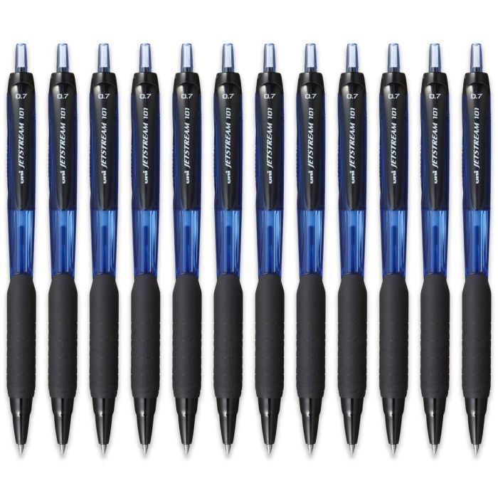 Boligrafo de tinta líquida Uni-Ball Jetstream SXN-101-07 Azul 0,7 mm (12 Unidades) 1