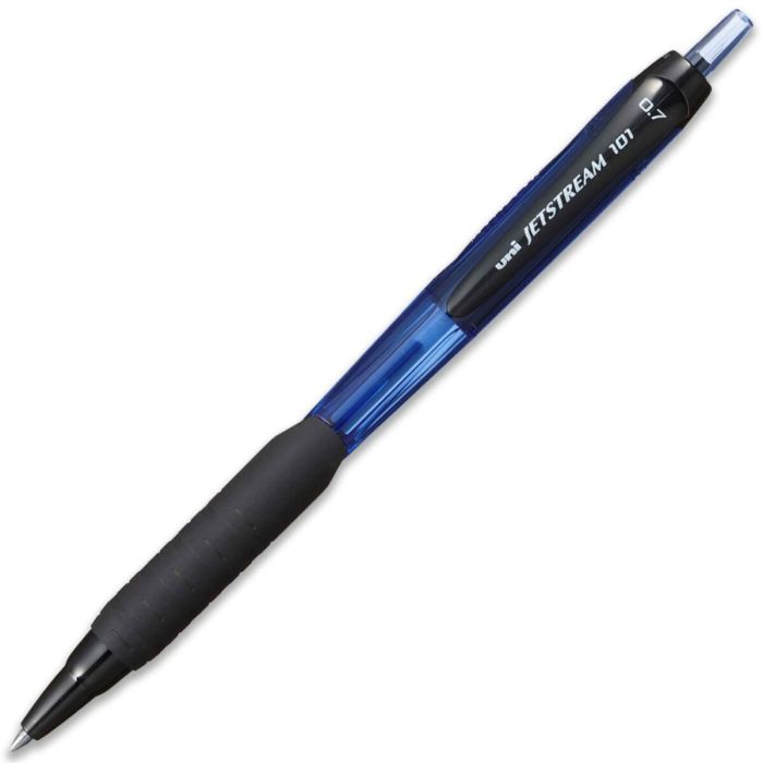 Boligrafo de tinta líquida Uni-Ball Jetstream SXN-101-07 Azul 0,7 mm (12 Unidades) 2