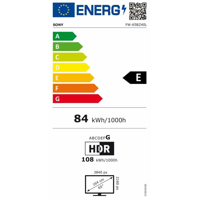 Monitor Videowall Sony FW-65BZ40L 4K Ultra HD 65" 60 Hz 1