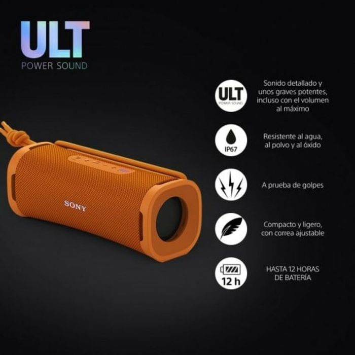 Altavoz Bluetooth Portátil Sony Naranja 3