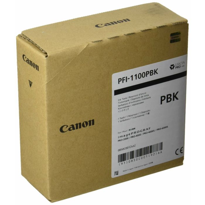 Cartucho de Tinta Original Canon PFI-1100PBK Negro 1