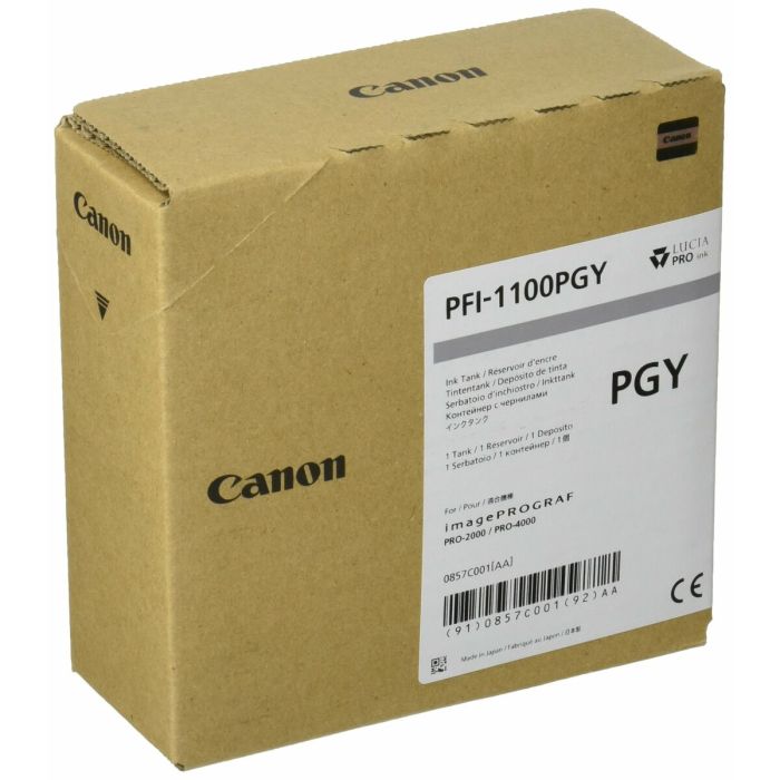 Cartucho de Tinta Original Canon PFI-1100PGY Gris 1