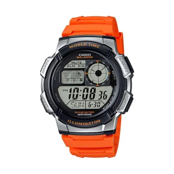 Reloj Hombre Casio WORLD TIME ILLUMINATOR Naranja (Ø 43 mm)