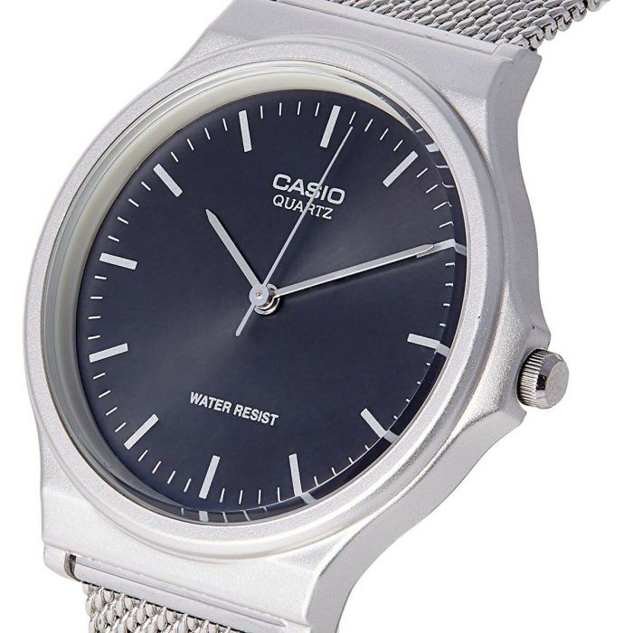 Reloj Unisex Casio MQ-24M-1EDF Negro Plateado (Ø 35 mm) 2