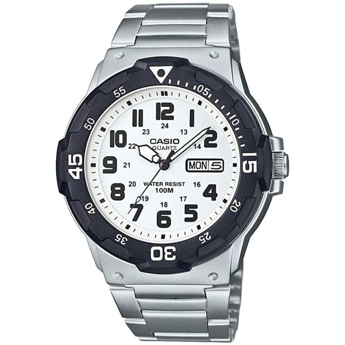 Reloj Hombre Casio DIVER 100M Blanco Plateado (Ø 44,5 mm)