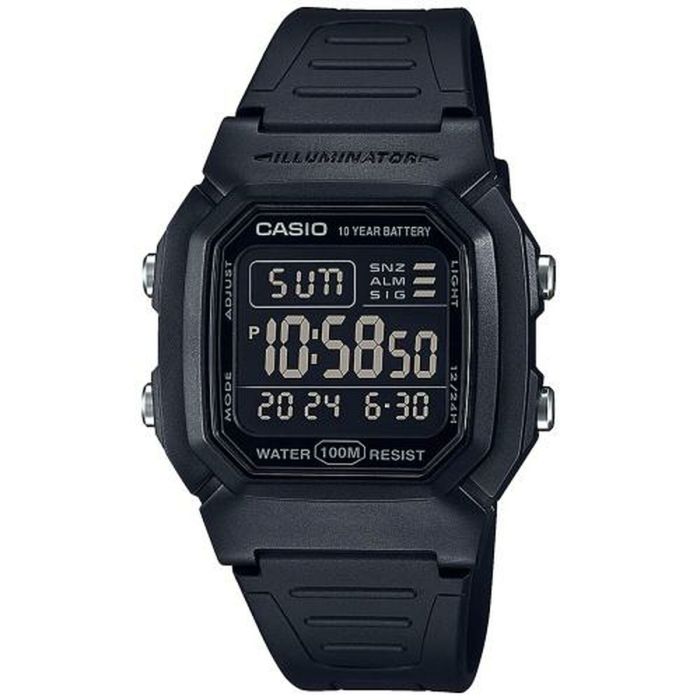 Reloj Unisex Casio W-800H-1BVES Negro (Ø 36 mm) (Ø 37 mm)