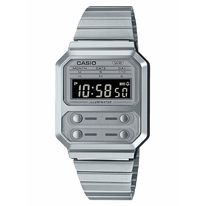 Reloj Hombre Casio F100 TRIBUTE - STEEL Plateado (Ø 33 mm)