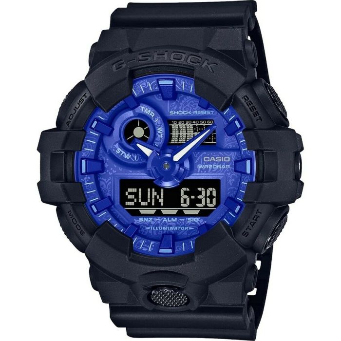 Reloj Hombre Casio G-Shock GA-700 COLLECTION BLUE PAISLEY SERIE (Ø 53 mm)