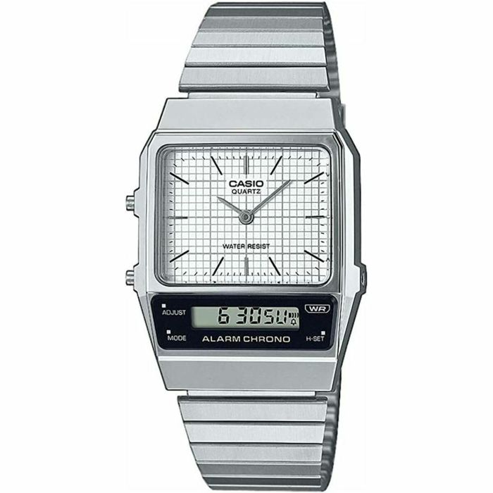 Reloj Unisex Casio VINTAGE EDGY COLLECTION Plateado (Ø 40 mm)