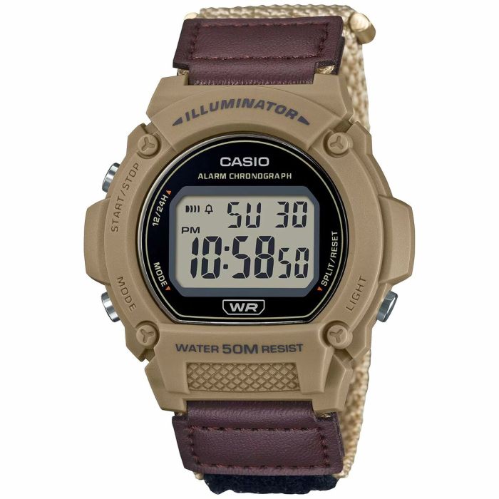 Reloj Hombre Casio Illuminator W-219HB-5A Gris (Ø 47 mm)