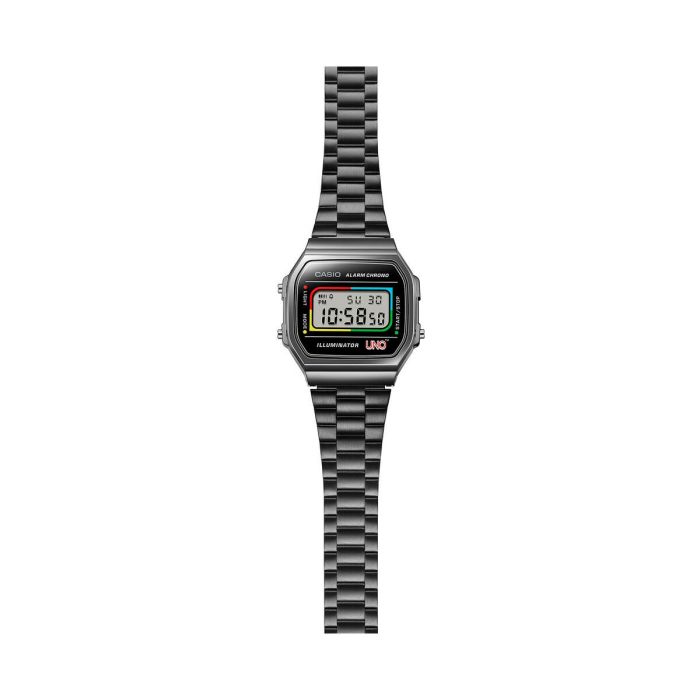 Reloj Hombre Casio A168WEUC-1AER Negro Gris (Ø 36 mm) 3